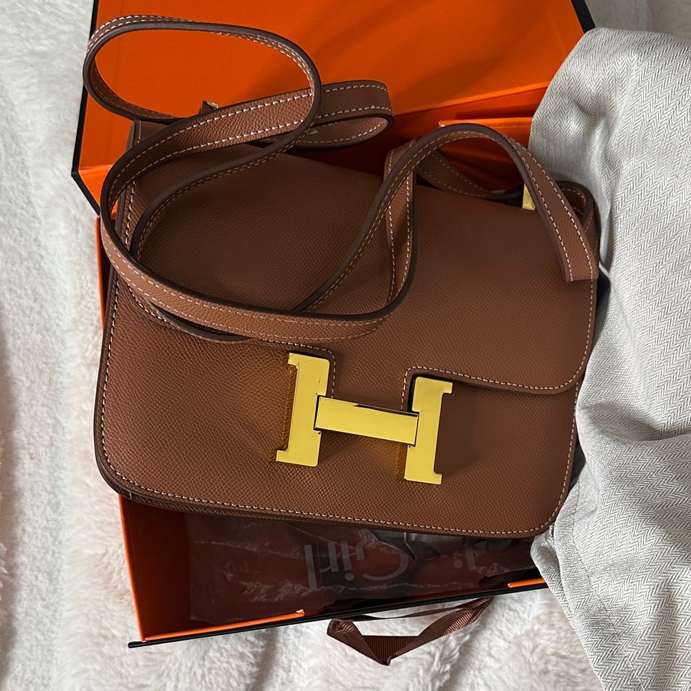 Brown Leather Men's Bag - Picture 4 of 8